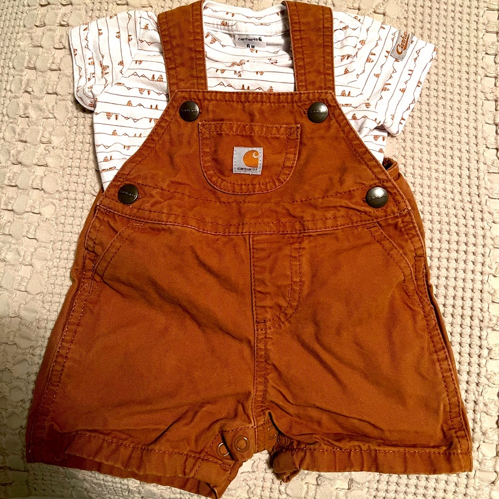 Excellent condition boys 6 month Carhartt outfit